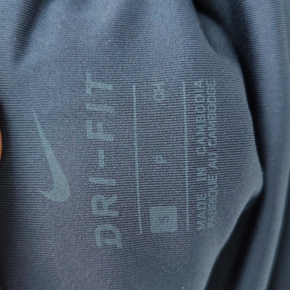 Nike Running ankle legging pants small blue women's athletic stretch drawstring - Picture 3 of 8